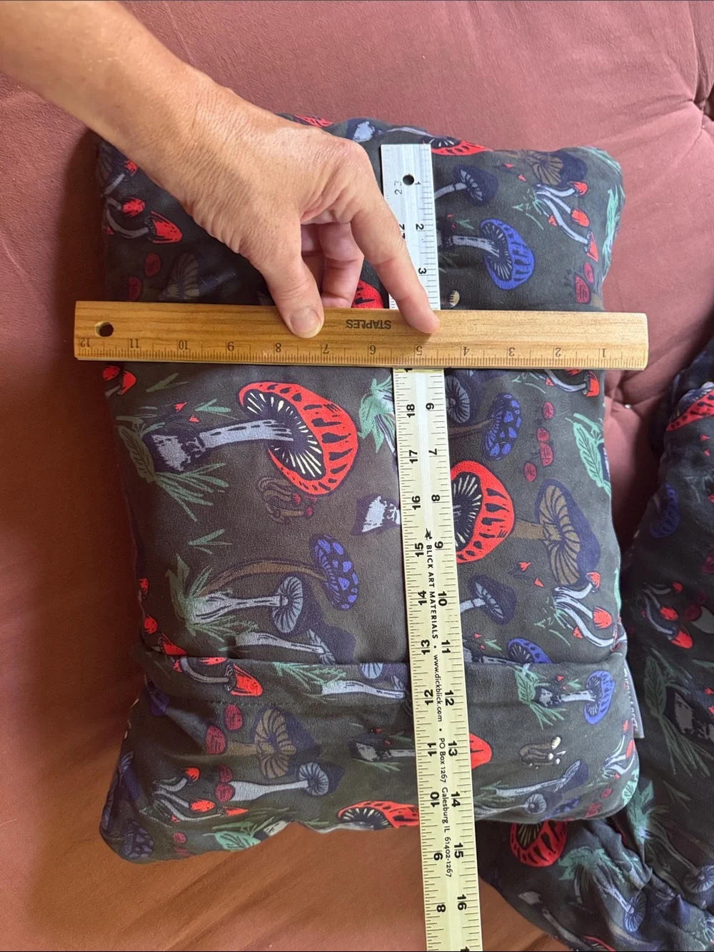 Thermarest pillow compact camping Fun Guy mushrooms medium NEW NWOT